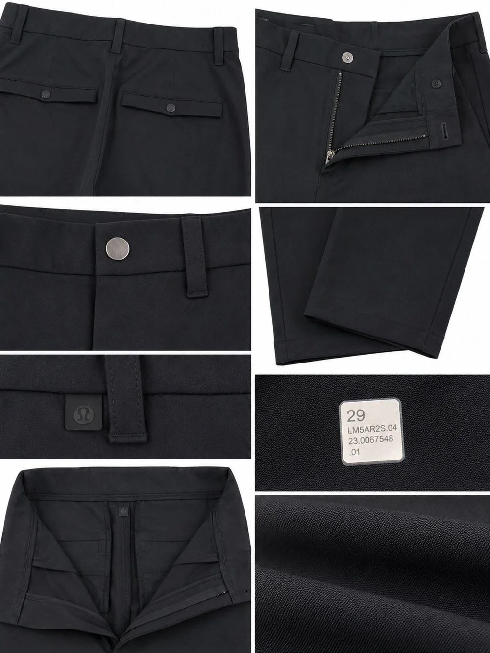 Lululemon Commission Pant Slim Warpstreme Black Mens 29x31 Stretch